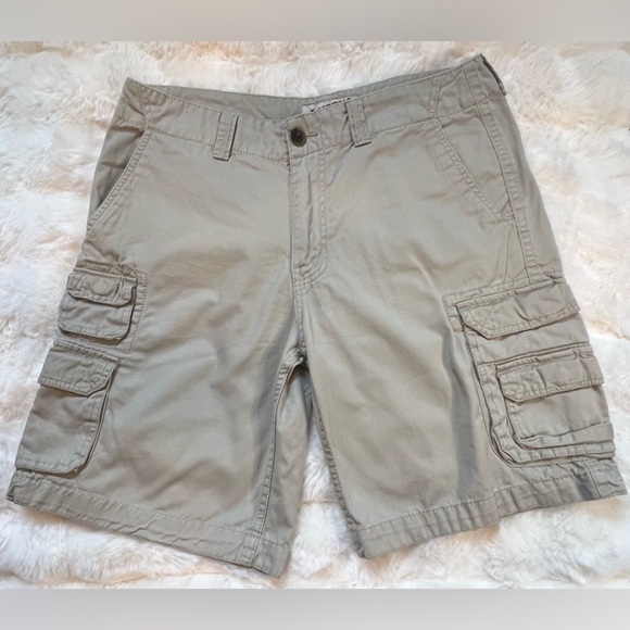 Men’s Arizona Jean Company Tan‎ Cargo Shorts Classic Casual Design W34 - Picture 1 of 11